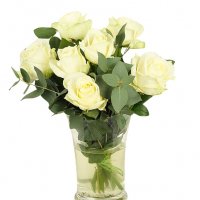 Vita rosor 7 - Buketter - Skicka blommor med blombud - Flowerhouse